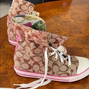 Coach sneakers, high top sneakers, chuck taylor